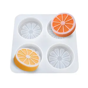 Zitronen scheibe Fondant form für Pralinen kuchen Cupcake Dekorations werkzeug Polymer Clay Epoxidharz form