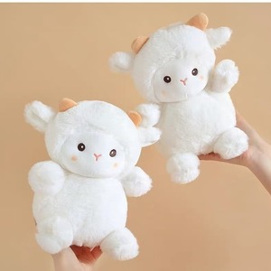 Jouet en peluche court en coton PP, mignon, dessin animé, transfrontalier, transformation vestimentaire, petite poupée mouton, cadeau pour fille - Product Image 2