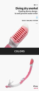 ZMZ DIVE S16 Boccaglio Galleggiante Completamente Asciutto con Boccaglio in Silicone e Tubo per Immersioni per Adulti - Product Image 2