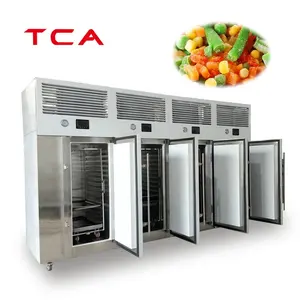 TCA IQF mesin freezer freezer freezer komersial kualitas tinggi 4 pintu freezer 15-60 nampan