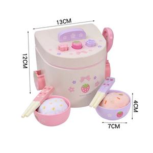 Meilleures ventes de jouets en bois pour enfants, jouets de <span class=keywords><strong>cuisine</strong></span> créatifs, jouets de simulation de cuisinière à riz, ensemble de puzzles de <span class=keywords><strong>cuisine</strong></span> en bois, jouets pour enfants - Product Image 6