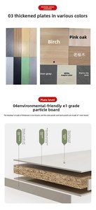 Bureau d'étude moderne en bois pour <span class=keywords><strong>bibliothèque</strong></span>, idéal pour l'auto-apprentissage, le travail de bureau et la lecture - Product Image 5