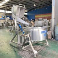 Industriële gejackete ketel met roerder voor de verwerking van sauzen, jam en pasta's in de voedingsmiddelenindustrie, verwarmbaar met stoom/inductie/thermische olie/gas.