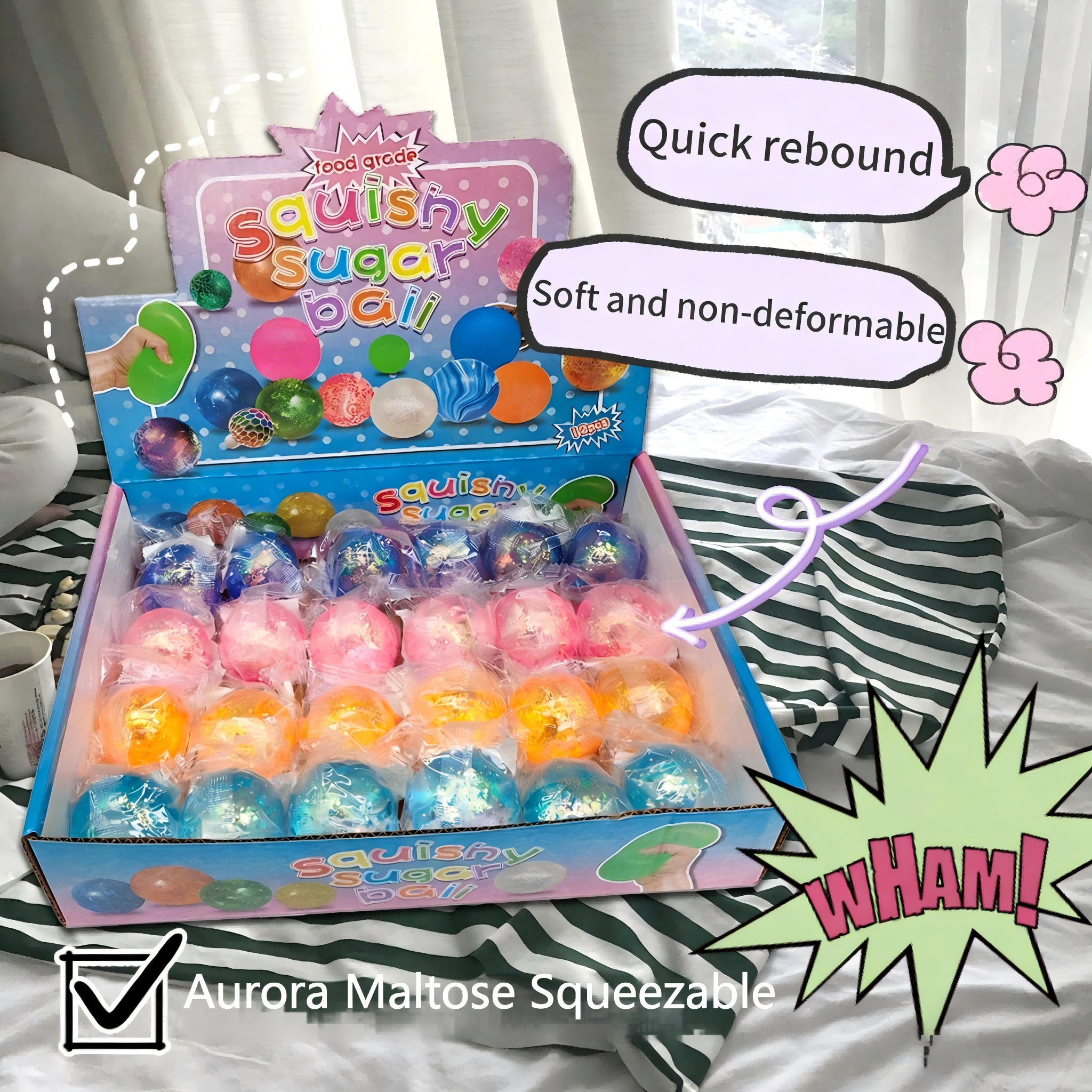 Caramelo de maltosa aurora de 6 cm: compre 12 y obtenga una caja gratis