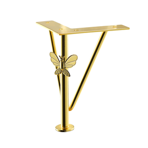 20 15 सेमी धातु सोफे टेबल पैरों को सोने की तितलियों के साथ सजाया गया फर्नीचर बिस्तर पैर लोहे की कुर्सी पैर स्टाइलिश प्रतिस्थापन भाग - Product Image 2