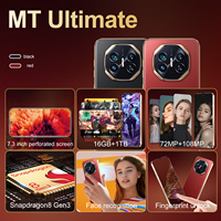 NUEVO Teléfono Móvil MT Ultimate Original 2026, 16G+1TB, Pantalla HD de 7.3 Pulgadas, Doble SIM, Android 14, 108MP, Global 5G CDMA LTE