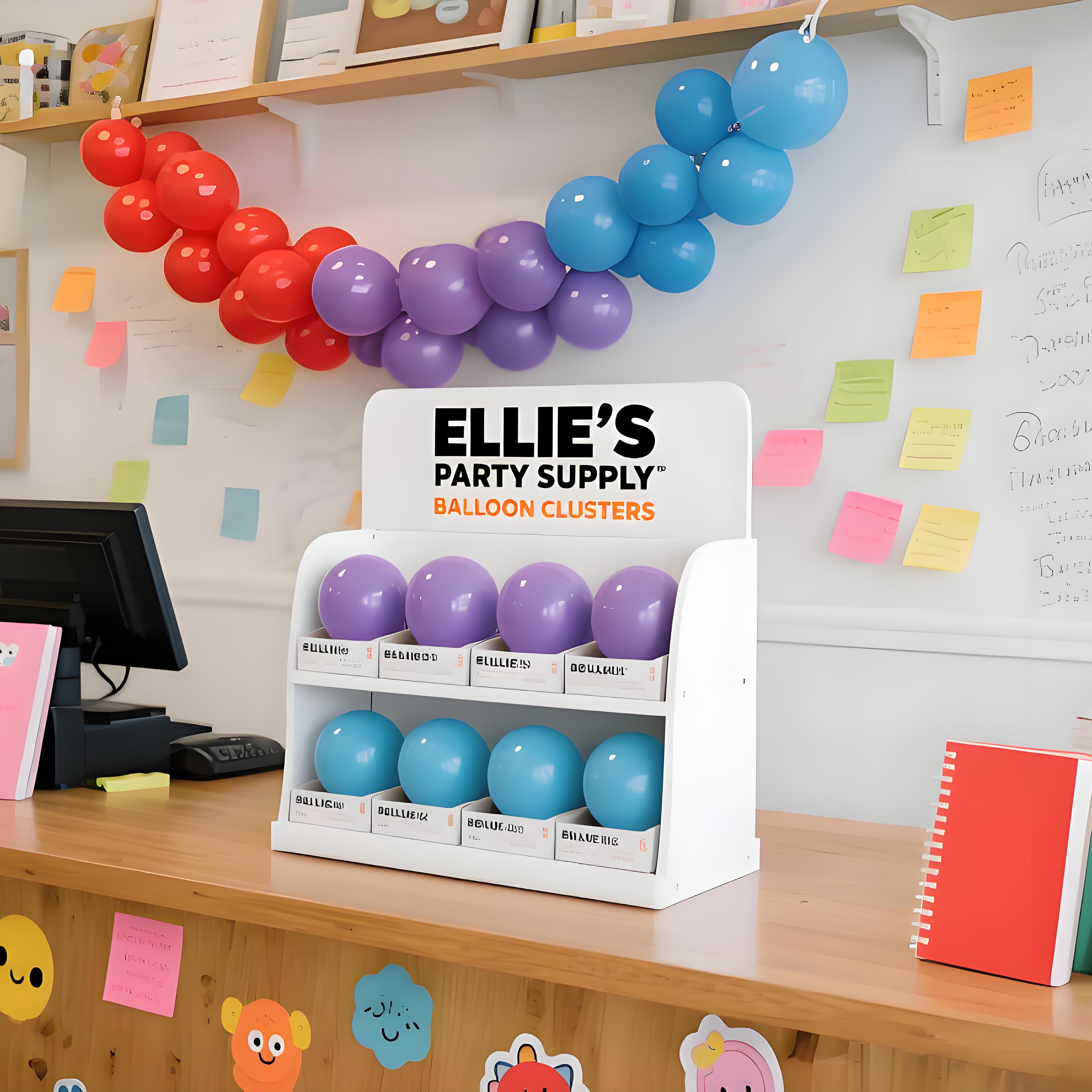 Apache Custom Acrylic Ballon Counter Display Stand for Party Supplies for Festival Celebration