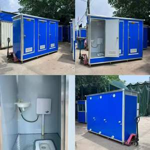 Salle de bain mobile préfabriquée pour chantier, toilettes conteneurisées portables, écologiques, durables, pour usage extérieur - En promotion - Product Image 6