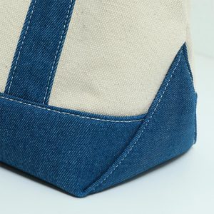 Gahumi Factory Outlet Eco Customized Logo Size Tote <b>Patchwork</b> Canvas <b>Bag</b> 20A Canvas Hand-held Tote <b>Bag</b> for Daily Use - Product Image 4