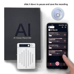 Nouvelle tendance, enregistreur vocal intelligent avec prise en charge des langues, IA, transcription MP3, aimant intelligent, <span class=keywords><strong>dictaphone</strong></span> pour conférences et réunions - Product Image 3