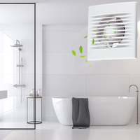 Ventilateur d'extraction mural électrique en plastique ABS pour cuisine, OEM ODM, usage domestique, pour fenêtre, salle de bain, toilettes, panneau ultra-fin, roulement à billes