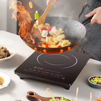 Plaques à induction en gros 2200W, cuisinière électrique multifonctionnelle avec base antidérapante, nouveau design, plaque à induction infrarouge