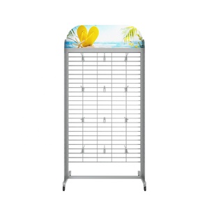 Nhà máy được chứng nhận tùy chỉnh khung kim loại đôi bên đứng Sandal cửa hàng hiển thị Kệ cho dép - Product Image 4