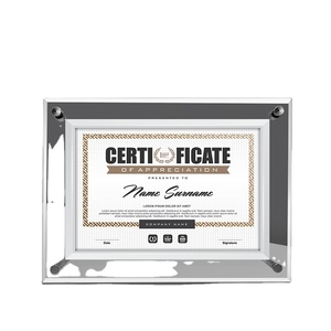 Biểu tượng tùy chỉnh rõ ràng Acrylic A4 khung ảnh với hiện đại Lật Phong Cách bảng đứng vít vật liệu nhựa khung ảnh - Product Image 4