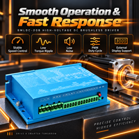 Contrôleur de moteur BLDC industriel AC220V avec pilote de vitesse PWM et Modbus RS485 pour moteurs à capteurs Hall et sans capteurs