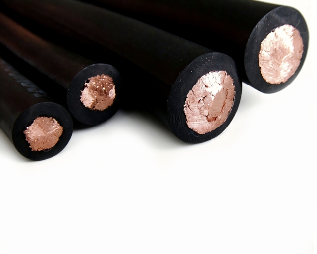 YH Welding Cable-Pure Copper Conductor Heavy Duty Natural Rubber Insulated Machine Wire IP20 Rated 300V-750V for Industrial Use