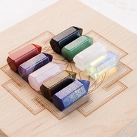 Ensemble de piliers décoratifs en cristal naturel transfrontalier, ensemble de pierres de méditation en cristal coloré à pointe unique, pilier énergétique pour la maison