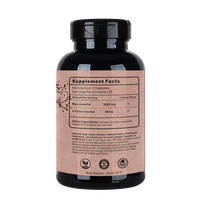 OEM/ODM Capsule d'inositol pour femmes, vitamine folate, pour soutenir la fonction ovarienne et favoriser l'équilibre hormonal Capsules de myo-inositol et de d-chiro