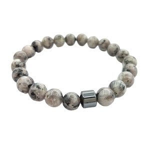 أحدث أساور رجالية بالجملة مصنوعة يدويًا من الخرز المغناطيسي 8 مم وخرز الحجر الطبيعي والحمضي - Product Image 3