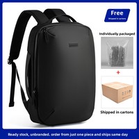Sac à dos décontracté haut de gamme pour homme, imperméable, en polyester Oxford, grande capacité, avec bretelles à coussin d'air, fermeture éclair et fermoir, couleur unie