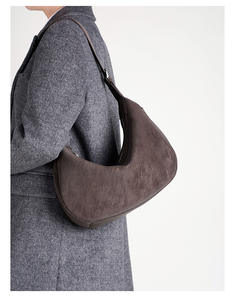 Fabricants de sacs, vente en gros personnalisée OEM, sacs à bandoulière pour femmes en daim rétro de haute qualité, cuir véritable, designs uniques - Product Image 2
