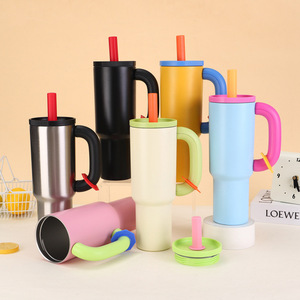 新设计2025不锈钢不倒翁杯双壁真空旅行咖啡40盎司带手柄不倒翁 - Product Image 2