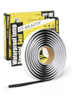 Bande d'étanchéité en butyl non durcissable de 9,5 mm, étanche, pour phares de camping-car, toits, fenêtres, joints, colle serpent, automobile, marine