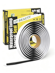 Bande d'étanchéité en butyl non durcissable de 9,5 mm, étanche, pour phares de camping-car, toits, fenêtres, joints, colle serpent, automobile, marine - Product Image 1