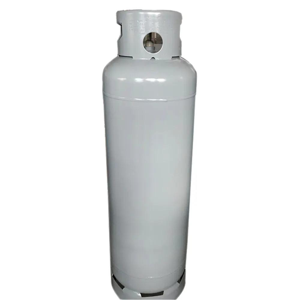 DOT standard 45kg empty refillable lpg gas cylinder 100lb propane gas bottle for sale