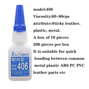 Fabrik-Großhandel 20g Transparentes Flüssiges Schnellhärtendes Starkes Klebstoff 406 Sekundenkleber für PC/PVC/Leder, Holzverarbeitung und Bauwesen - Product Image 2