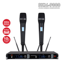 Microphone de scène True Diversity UHF un-à-deux anti-Feedback Bluetooth 2.0 portée 300m