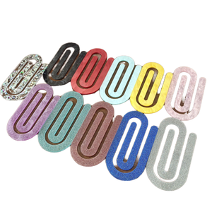 Clips de Papel Corrugado Plástico <span class=keywords><strong>para</strong></span> <span class=keywords><strong>Libros</strong></span>, Notas y Documentos de Estudiantes, Clips de Sellado Modelo HXZ-2 - Product Image 1