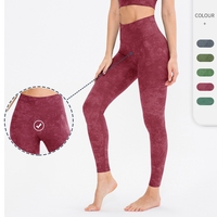 Fabrik-OEM Neues Design Batik-Leggings mit Hoher Taille, Bauchkontrolle, Eng Anliegende Yoga-Hose, Bedruckte Hüftliftende Fitness-Sportleggings
