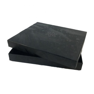 Luxury Custom Logo Printing Black Lid and Base Boxes Clothing Apparel Packaging Gift Box