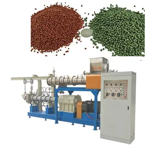 Floating Fish Feed Extruder Machine Plant Manufacturing Plant Farms Retail Fish Food Pellet Processing Production Line