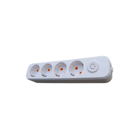 Prise d'extension 3 voies/2 broches/norme UE/mise à la terre/interrupteur principal/rallonge 2Xusb multiprise prises électriques carte d'extension