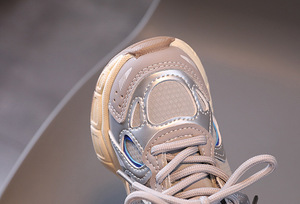 Zapatillas automne garçons chaussures épaisses maille respirante filles chaussures de bébé à la mode à semelles épaisses chaussures pour enfants - Product Image 4