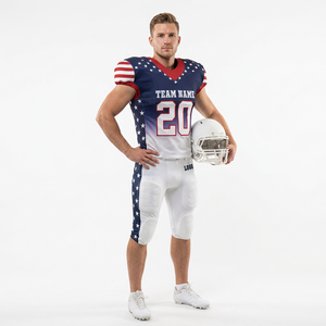 Uniforme de football américain respirant, impression par sublimation personnalisée, vêtements d'équipe, vêtements de sport, vêtements de football américain - Product Image 1
