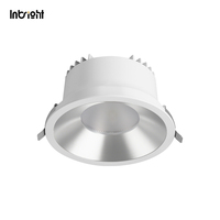Spot encastré LED moderne en aluminium moulé sous pression, blanc et noir, anti-éblouissement, 15W 25W 35W
