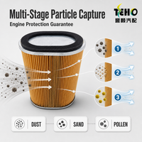 Filtre à air ovale toutes saisons TENGHAO pour rickshaw, véhicule utilitaire à trois roues, moteur, pièces de rechange pour l'admission d'air, nettoyeur