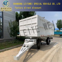 Remorque agricole de remorquage à 2 essieux de 20 tonnes, remorque à barre de traction, camion-citerne d'huile 6x4 avec remorque complète