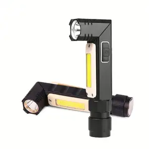 USB plug ricaricabile flessibile luminoso torcia tattica tascabile luce da lavoro per illuminazione di emergenza