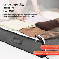 Sac de rangement suspendu multicouche en tissu non tissé transparent, durable et portable, pour couettes et vêtements, pour le commerce transfrontalier