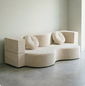 Canapé-lit en tissu de style moderne, pliable et convertible, double, sans cadre, idéal pour les appartements, gain de place - Product Image 3