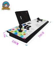 Мини ручной ТВ аркадная игра 2 игроков джойстик игровой коробка 3D 10 дюймов видео игровая приставка