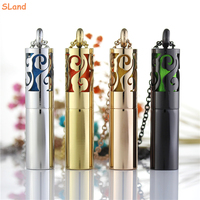 Fabricant de bijoux SLand, vente en gros, collier diffuseur d'aromathérapie en acier inoxydable, pendentif médaillon personnalisé pour cadeaux