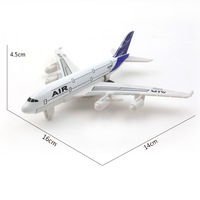 LASIVE TOYS Pullback Diecast Avion en alliage de voiture jouet Modèle de simulation de véhicule militaire Avion de passagers et avion de chasse