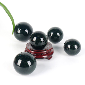 Hot Sale Nature Heling <b>Crystal</b> Energy <b>Ball</b> Green Sand Sphere for Home Decoration - Product Image 2