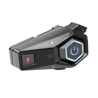 Casque audio pour moto, étanche IPX6, haut-parleur HiFi 40 mm, casque à réponse automatique pour casques intégraux / demi-casques / modulaires