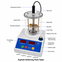 Appareil industriel intelligent pour la mesure du point de ramollissement du bitume, kit d'essai anneau et boule, dispositif de mesure d'asphalte pour laboratoire, version globale